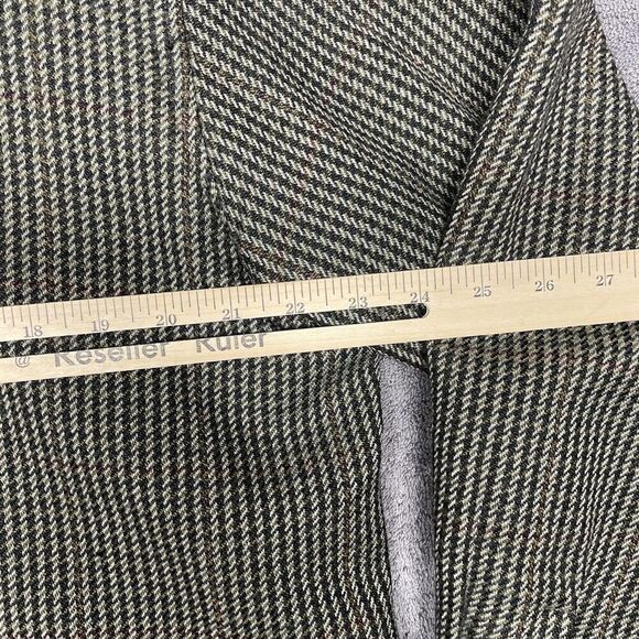 VTG Pendleton Jacket Mens M Gingham Plaid Chore Blazer 2 Pocket Wool Shacket - Picture 9 of 10